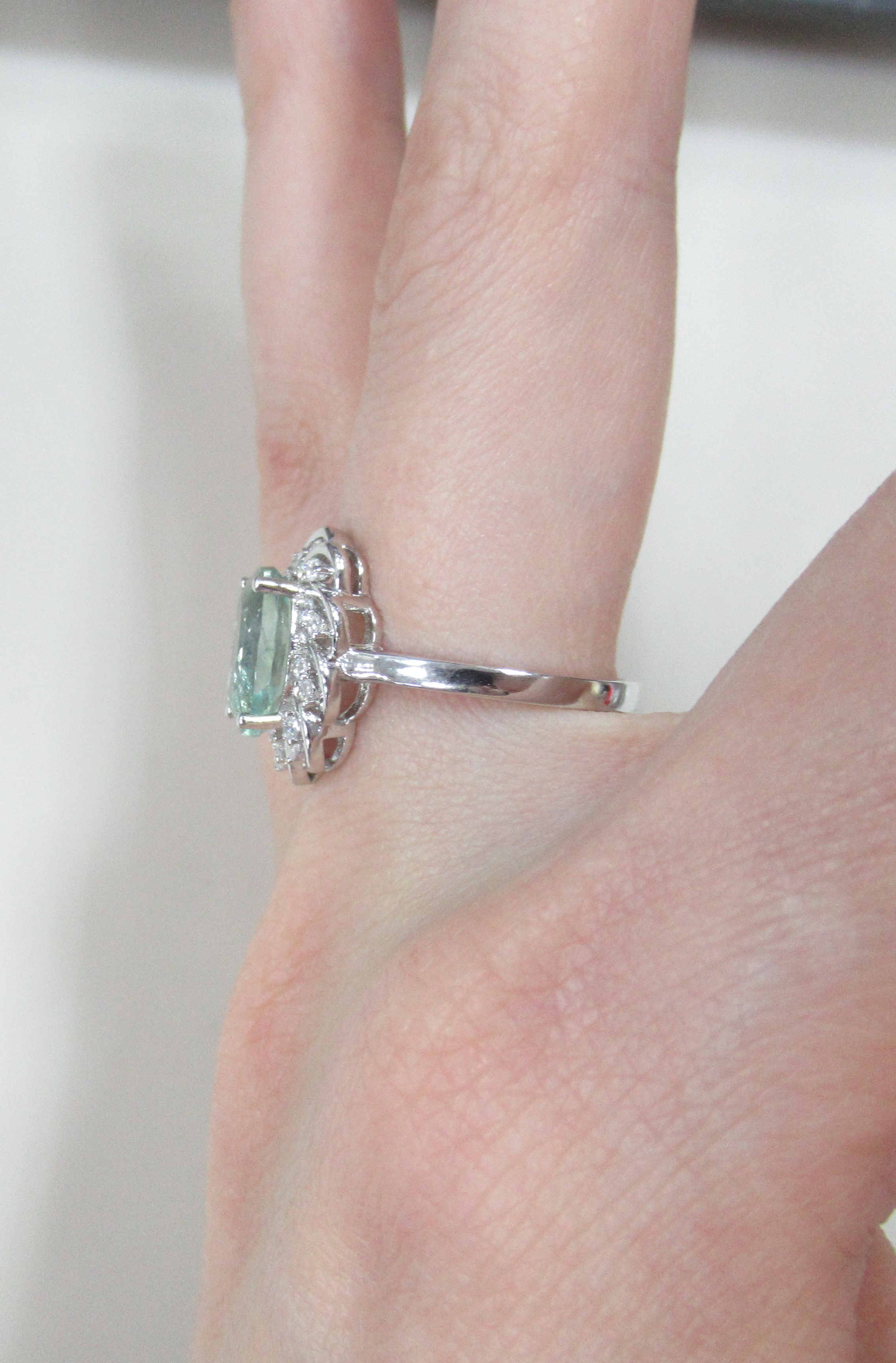 Серебряное кольцо с флюоритом